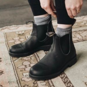 Blundstone Black Leather Boots Size 8 